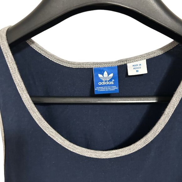 Vintage Adidas Notre Dame Fighting Irish Tank Top Shirt Size Medium Blue - Picture 5 of 6